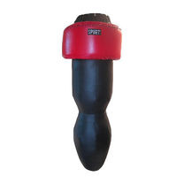 Мешок боксёрский Апперкотный Силуэт ПВХ 950 гм2 SPURT 150х40, 75кг черно-красный
