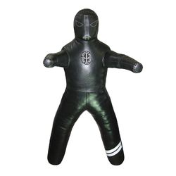 Манекен для боротьби Spurt з ногами і руками з натуральної шкіри 120см 15-20кг (SPK-002, чорний)