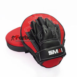 Лапи для боксу Smai Focus Mitt (PT-029, чорно-червоні)