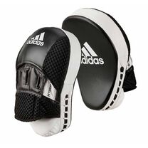 Лапы боксерские Adidas Hybrid 150 Focus Mitts (ADIH150FM, черно-белые)