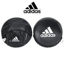 Лапи боксерські Adidas Pro Disk Punch Mitts шкіра (ADISDP01, чорні)