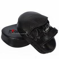 Боксерские лапы изогнутые кожаные Hard Touch (BO-5241, черные)