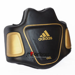 Тренерский жилет для постановки ударов Adidas GEL (ADISBP01, черно-золотой)