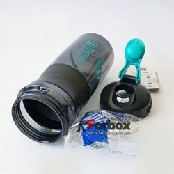 Шейкер Blender Bottle SportMixer з кулькою 820 мл (BB-71823, Black / Teal)