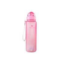 Бутылка для воды More Love CASNO 400ml с соломинкой (MX-5028-pn, Розовая)