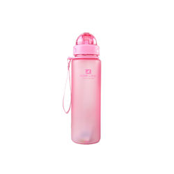 Пляшка для води More Love CASNO 400ml із соломинкою (MX-5028-pr, Рожева)