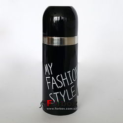 Термос сталевий для води My Fashion Style 350мл (2476-B, чорний)