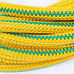 Жгут спортивний гумовий в тканинній оплітці 1 метр (rez.yelow12, Жовтий)