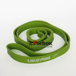 Гумка для підтягувань LivePro Super Band LP-8410 Light 2080*22*4.5 мм (101553, зелений)