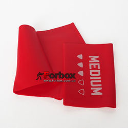 Лента эластичная для фитнеса и йоги LivePro Resistance Band Medium 2000*150*0.5 мм (LP8413-M, красный)