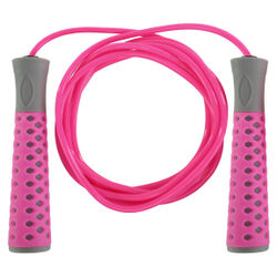 Скакалка Zelart з пластиковими ручками PVC джгутом 2.8м (FI-2550-P, рожева)