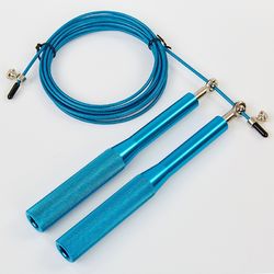 Скакалка скоростная CIMA Кроссфит на подшипниках с алюминиевыми ручками (CM-J601, синий)