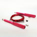 Скакалка скоростная CIMA Кроссфит на подшипниках с алюминиевыми ручками (CM-J601, красный)