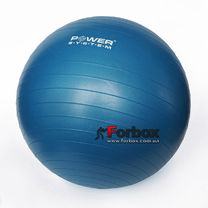 Мяч для фитнеса (фитбол) гладкий 55см Power System (PS-4011-55, синий)