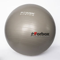 Мяч для фитнеса (фитбол) гладкий 55см Power System (PS-4011-55, серый)