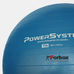 М'яч для фітнесу (фітбол) гладкий 75см Power System (PS-4013-75, синій)