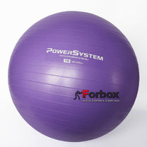 М'яч для фітнесу (фітбол) гладкий 75см Power System (PS-4013-75, фіолетовий)