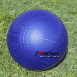 Мяч для фитнеса (фитбол) гладкий глянцевый 65см Zelart (FI-1980-65, синий)