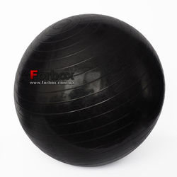 Мяч для фитнеса (фитбол) гладкий глянцевый 65см Zelart (FI-1980-65, черный)