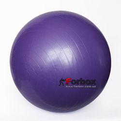Мяч для фитнеса (фитбол) гладкий глянцевый 65см Zelart (FI-1980-65, фиолетовый)