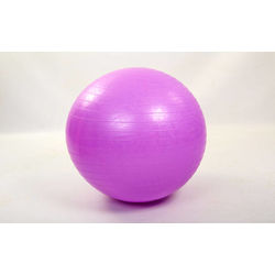 М'яч для фітнесу (фітбол) гладкий глянсовий 85см Zelart (FI-1982-85, фіолетовий)