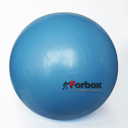 М'яч для фітнесу (фітбол) гладкий глянсовий 85см Zelart (FI-1982-85, синій)