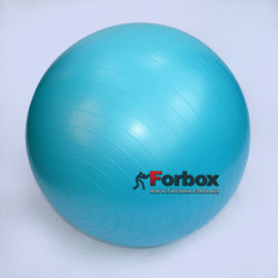 М'яч для фітнесу (фітбол) гладкий сатин 65см Zelart (FI-1983-65, синій)