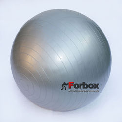 М'яч для фітнесу (фітбол) гладкий сатин 75см Zelart (FI-1984-75, сірий)