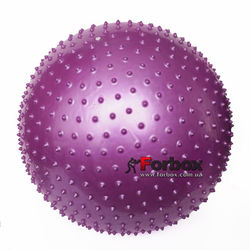 М'яч для фітнесу (фітбол) масажний 65см Zelart (FI-1987-65, фіолетовий)