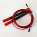 Скакалка швидкісна Zelart професійна зі сталевим тросом (FI-5345-R, червона)