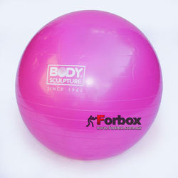 Мяч для фитнеса (фитбол) гладкий глянцевый 55см Body (BB-001-22, розовый)