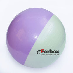 М'яч для фітнесу (фітбол) гладкий глянсовий 65см Body (BB-001EPP-26, сіро-фіолетовий)