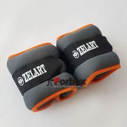 Утяжелитель манжеты для рук и ног Zelart 2*0,5 кг (FI-5733-1, оранжевый)