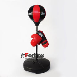 Боксерський набір дитячий (рукавички + груша на стійці) (BO-1524, червоний)
