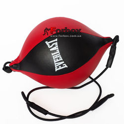 Груша пневматическая круглая на растяжках ELS (BO-2281, красно-черный)