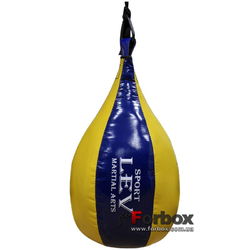 Груша боксерская Lev Sport 0.6м 8кг ПВХ (сине-желтая)