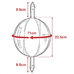 Боксерська груша на розтяжці RDX White з резиновим джгутом