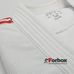 Кимоно для дзюдо Adidas Club 350гм2с красными полосами (J350WRD, белое)