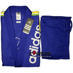 Кимоно для джиу-джитсу Adidas Rio Cut 500гм2 (JJ500, синее)