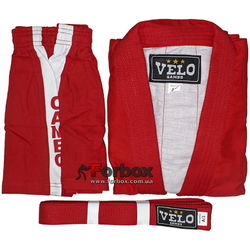 Куртка для самбо Velo 500 гм2 (VL-8126, красная)