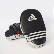 Лапи боксерські Adidas Short Mitts гнуті PU кожа (ADIBAC01, чорні)