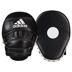 Лапы боксерские Adidas Heavy Weight кожаные (ADIBAC0111, черные)