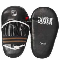 Лапы боксерские Boxer винил 1мм пенопоролон (2008-N1BK, черный)