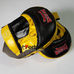 Лапы боксерские гнутые Boxer Элит кожаные (2012-01, черно-желтые)