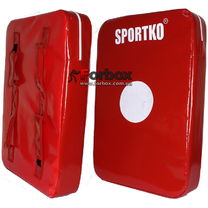 Макивара двойная люкс ПВХ SportKo (М3, красная)