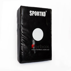 Макивара двойная Sportko из ПВХ 60см*40см (М5, черная)