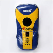 Пады для тайского бокса Sportko (ПТП1, сине-желтые)