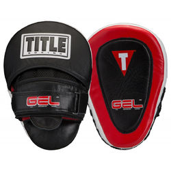 Лапи боксерські TITLE Gel Blockade punch mitts (GCPMC, чорно-червоні)