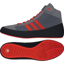 Взуття для вільної боротьби Борцовки Adidas Havoc на твердій підошві (CG3802, сіро-червоні)