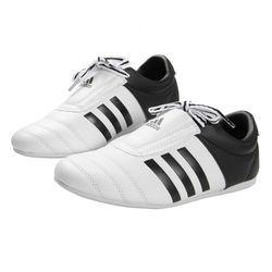 Обувь для тхэквондо Adidas степки AdiKick 2 (ADITKK01CH, бело-черные)